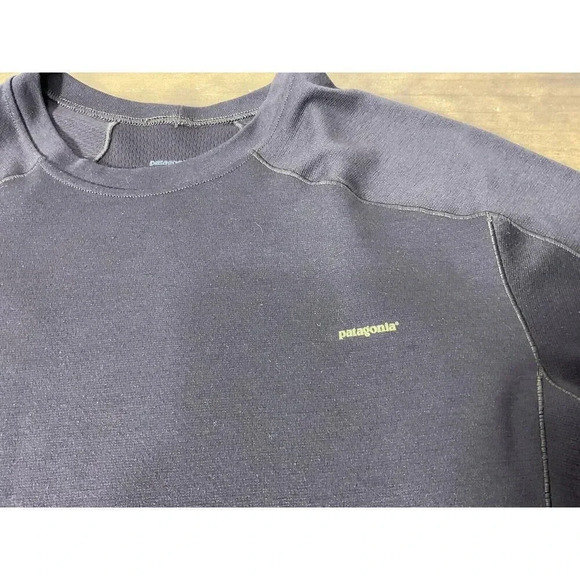 Patagonia Brown Long Sleeve CAPILENE 3 Polartec Midweight Layer Shirt Sz M - Picture 2 of 6